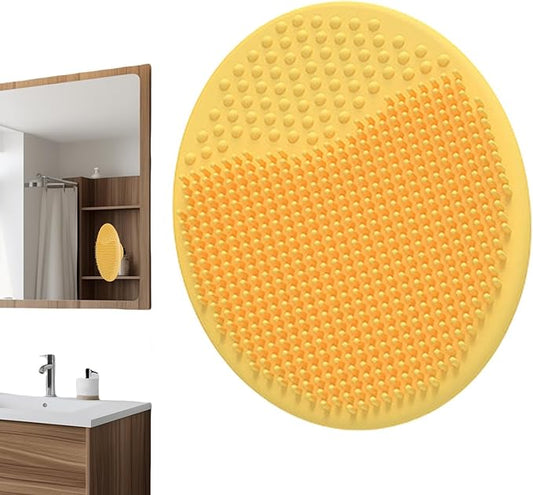 Generic Baby Scalp Brush - Silicone Hair Scrubber & Scalp Massager Comb for Newborns & Babies - Cradle Cap Bath Brush, Yellow