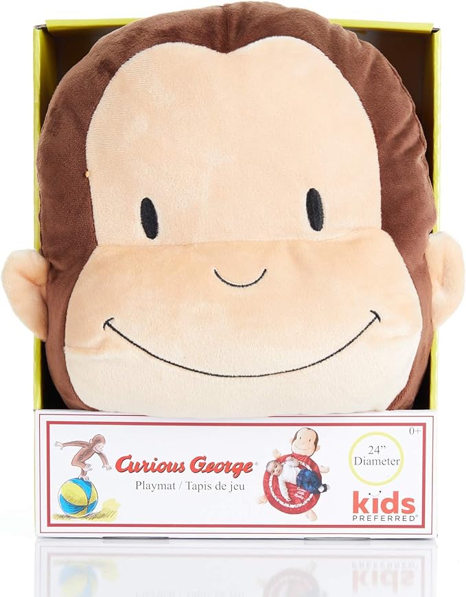 Curious George Red Baby Playmat with Monkey Design
