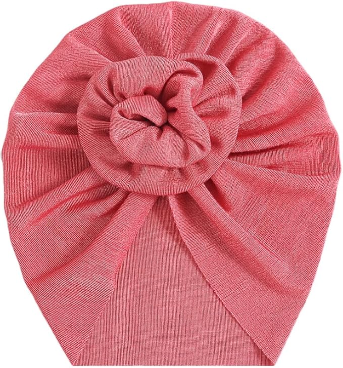 Newborn Babies Headwrap Hat Infant Toddler Cotton Soft Cute Nursery Beanie Headbands Top Bowknot Cap