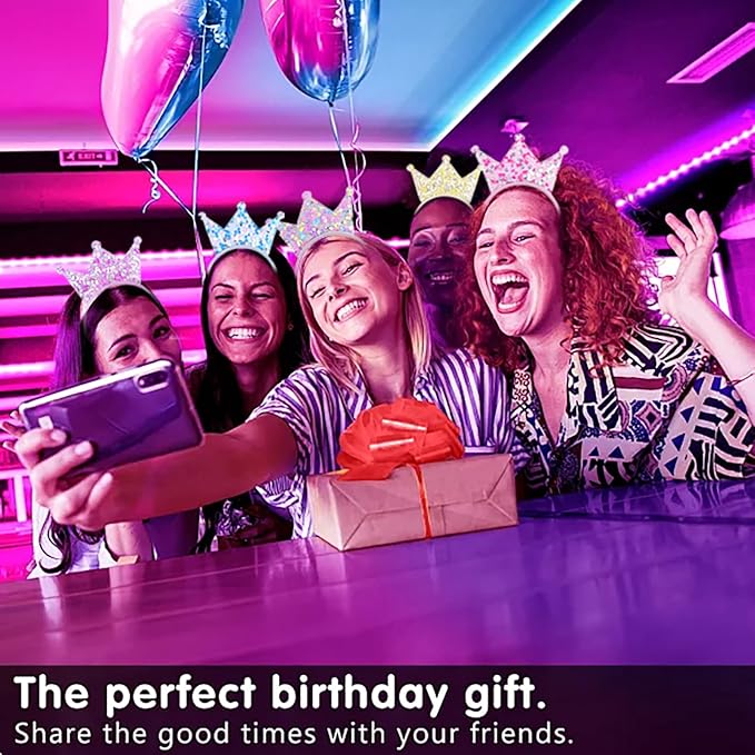 Boy Girl Birthday Crown, Prince Princess Birthday Hat Headband Tiara Crown Cake Photo Prop Party Decorations