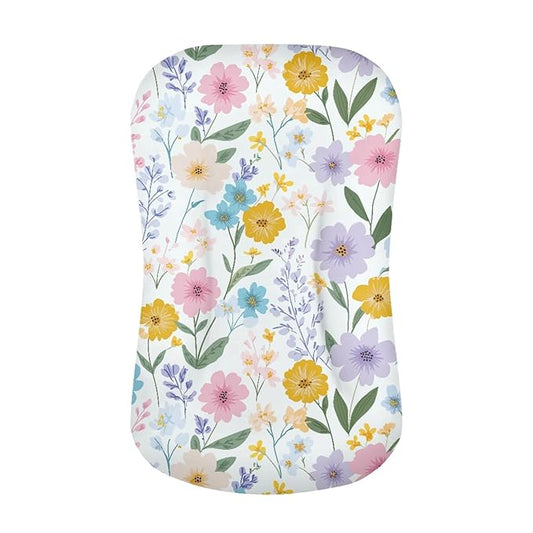 Floral Baby Lounger Cover Infant Lounger Covers for Newborn 31.5'' x 21.3'' Baby Nest Slipcover for Girls Sleeping Cril Nest Crib Slipcover