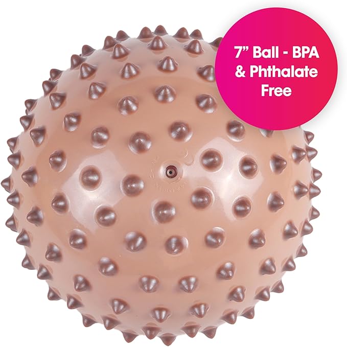 Edushape The Original Sensory Ball for Baby - 7" Baby Ball that Helps Enhance Gross Motor Skills for Kids Aged 6 Months & Up - Vibrant, Colorful and Unique Toddler Ball