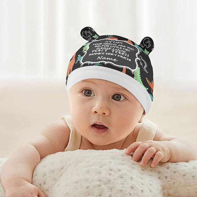 Personalized Dinosaur Baby Car Seat Covers for Boys, Customized No Touching Sign Carseat Canopy with Name, Infant Stroller Covers Multiuse Nursing Covers Breastfeeding Scarf, Newborn Gifts