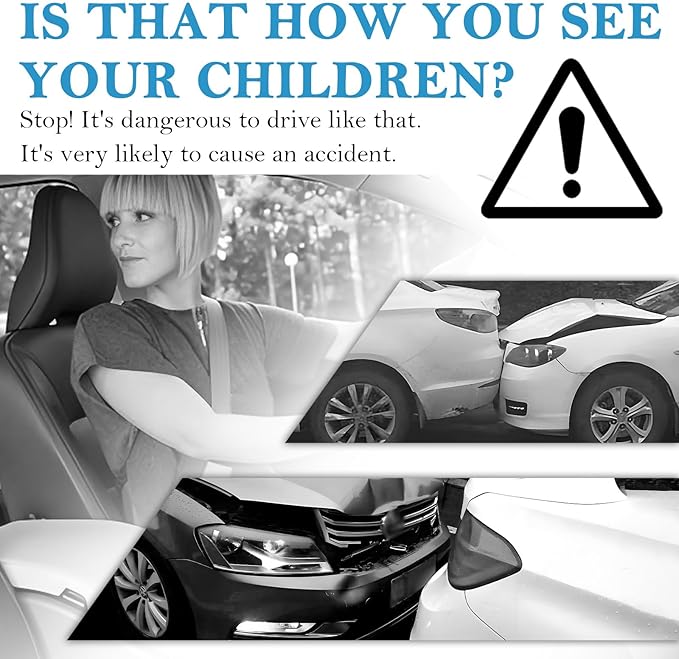 360° Curved Baby Car Mirror without Dead Angle,Clip on Car Seat Mirror for Baby Rear Facing Clips Onto Rearview Mirror,Adjustable Baby Mirror for Car SUV Truck