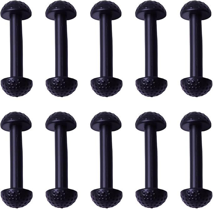 10Pcs Vintage Figure Leg Band Replacement Fit for Motu Original Series Action Figures Masters of The Universe Toy Leg Connector Sorting Stacking Toys Black Rubber