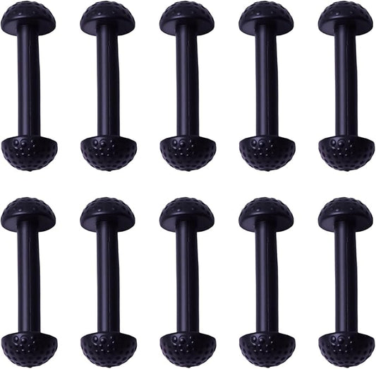10Pcs Vintage Figure Leg Band Replacement Fit for Motu Original Series Action Figures Masters of The Universe Toy Leg Connector Sorting Stacking Toys Black Rubber