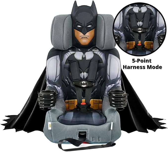 KidsEmbrace 2-in-1 Car Seat | Forward-Facing Harness (26.5–65 lbs) & Booster Mode (40–100 lbs) | Latch | Premium Fit with Multi-Position Headrest, Harness & Recline