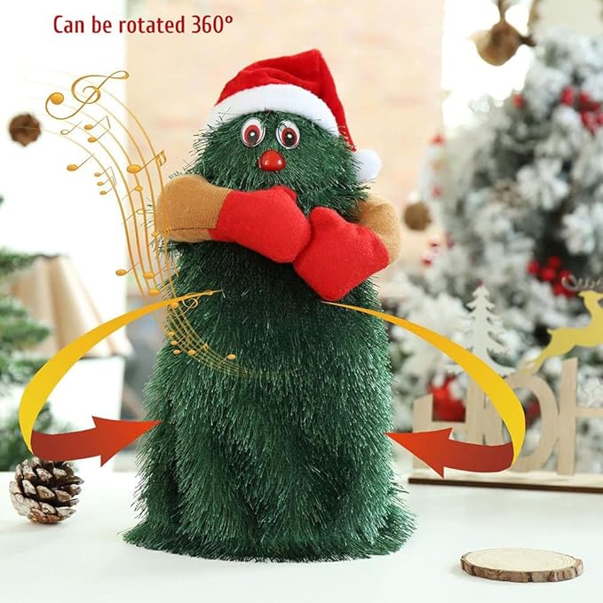 Electric Christmas Tree Rotating Dancing Music Toy Desktop Ornament Christmas Tree Decorations