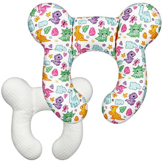 Baby Neck Pillow - Upgraded Baby Support Travel Head Pillow, Portable Headrest for Toddlers & Children for Car Rides, Planes, Road Trips (A6)