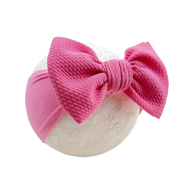 Baby Girl Headbands Nylon Bow Hair Accessories for Newborn Infants Toddlers (Y07, FZ)