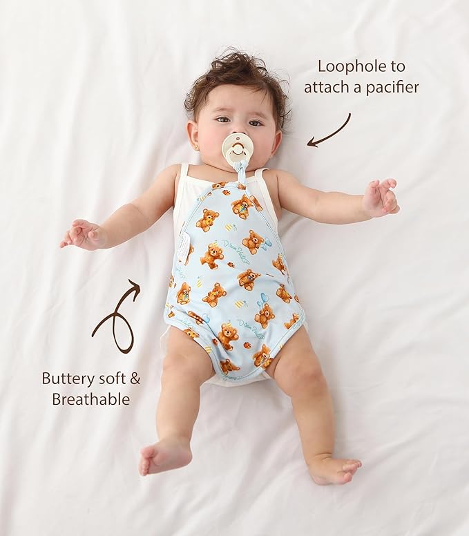 3 Pack Baby Pacifier Blanket Super Soft and Breathable Snuggler Lovey Security Bamboo Viscose Blanket 9.5" X 9.5" Bear/Animal/Crab One Size