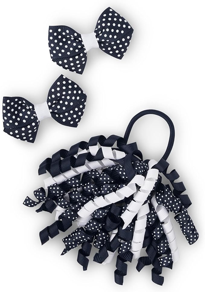 Gymboree Girls' and Toddler 3-Pack Snap Clips & Tie Hair Accessories