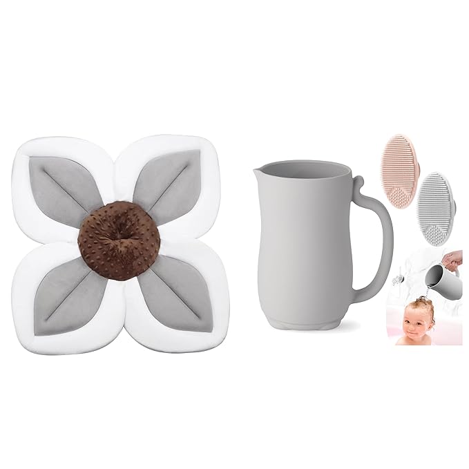 PandaEar Baby Bath Pad & Baby Bath Rinse Cup