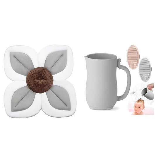 PandaEar Baby Bath Pad & Baby Bath Rinse Cup