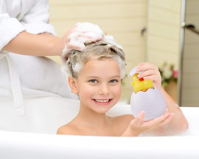 Easter Eggs Basket Stuffers,Baby Bath Toys for Toddlers 1-3 Old Years,Sensory Toys Kids Bathtub Hatching Swimming Pool Bath Toy Gifts for Infants Boys Girls Bithday Water Gun (Ducks)