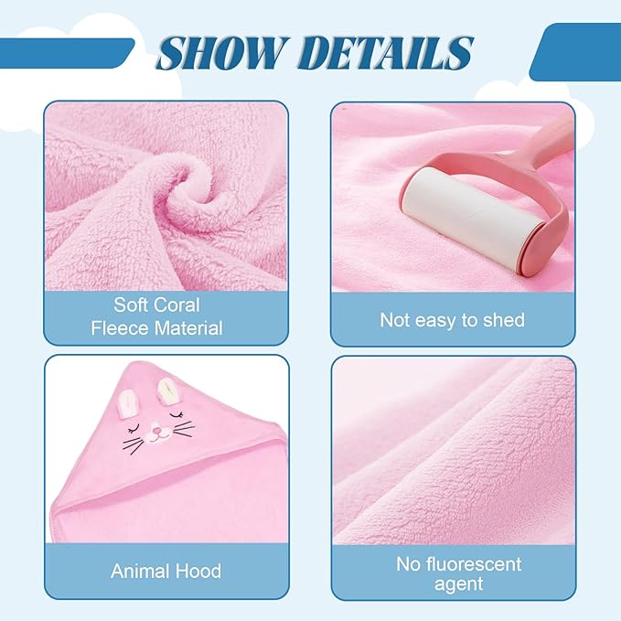 Soft Toddler Bath Towels, Hooded Baby Towel with Hood, Baby Towels with Hood for Newborn Toddler, Ultra-Absorbent Hooded Baby Towels