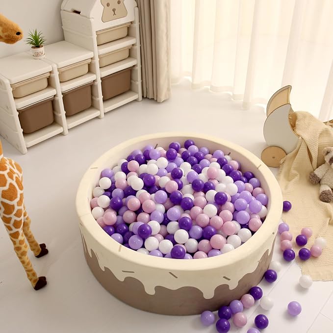 GOGOSO Ball Pit Balls for Toddlers Dogs Baby Boys Girls 2.2Inch Plasticball Toys for Kid Play Tent Birthday Slides Party Decor 50 100 170 200 500 1000