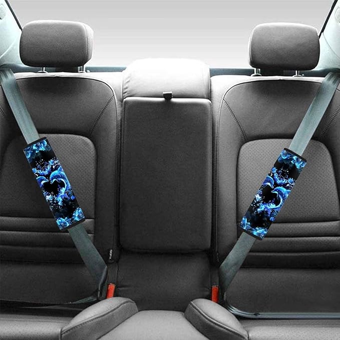 Oceans Dolphin Seat Belt Cover Seatbelt Shoulder Pad Seat Belt Cover Pad for Kids 4 Pack Seatbelt Pads Protector Auto Seat Belt Cushion Pads Car Interior Accessories
