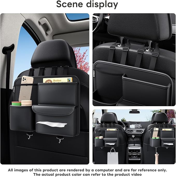 car storage bag, back storage,tissue box, rear seat storage, cup holder