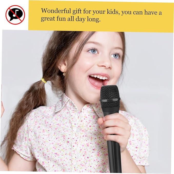 PATKAW Microphone for Singing - Kids Stage Prop for Parties