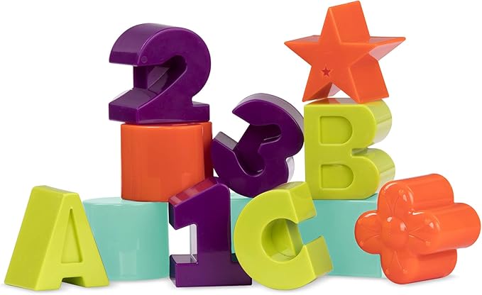 Battat – Shapes, Numbers & Letters – Toddler Sorting Activity Cube – Dexterity Toy – Bead Maze – 2+ Years – Shape Sorter Cube