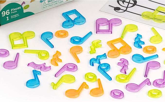 Miniland Translucent Musical Counters for Musical Learning and Development