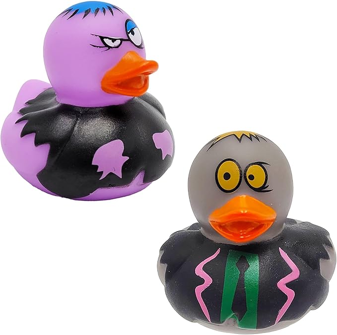 Halloween Zombie Rubber Duck Toy Duckies for Kids, Bath, Birthday Baby Showers Summer Beach and Pool Activity, 2" (200-Pack)