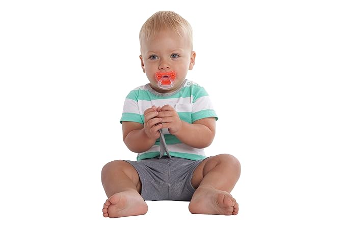 Sweetie Silicone Pacifier Refuser Soother 2 Count (Orange)