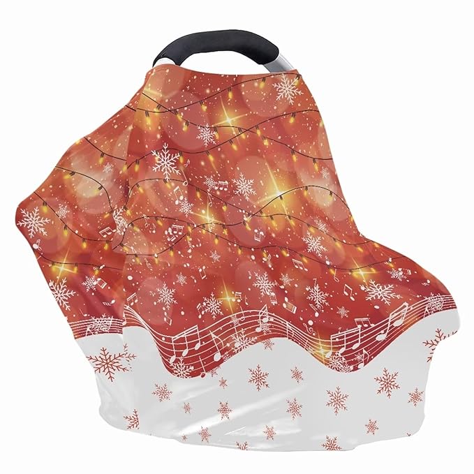 Car Seat Cover Multi-Use Car Seat Canopy Cover for Babies Breathable Stretchy Nursing Breastfeeding Covers Privacy Protection Durable