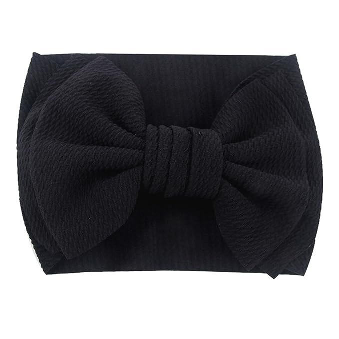 Bows for Baby Girls Headband, Newborn Bows Headbands Baby Hair Bows Hairbands Hair Accessories.(FD104) (Red Black)