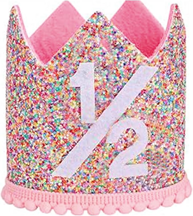 Boy Girl Birthday Crown, Prince Princess Birthday Hat Headband Tiara Crown Cake Photo Prop Party Decorations
