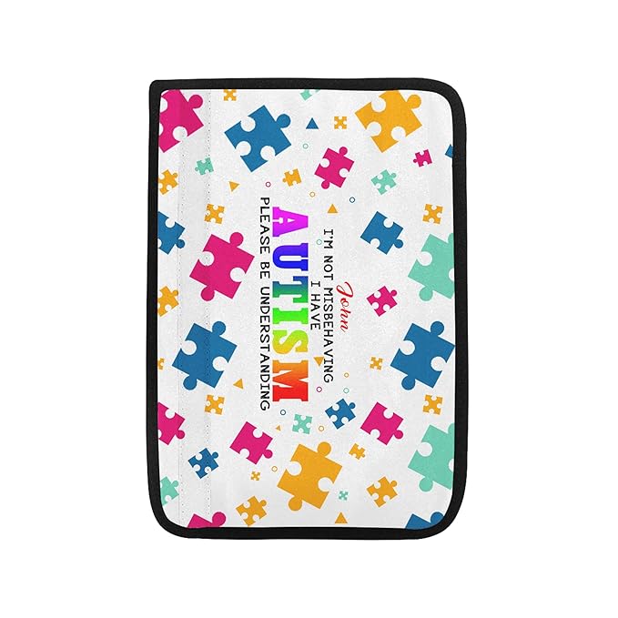 I Am Autistic Autism Awareness Seat Belt Covers Autistic Car Seatbelt Covers Medical Alert Personalized Name Special Need Seatbelt Cover 1