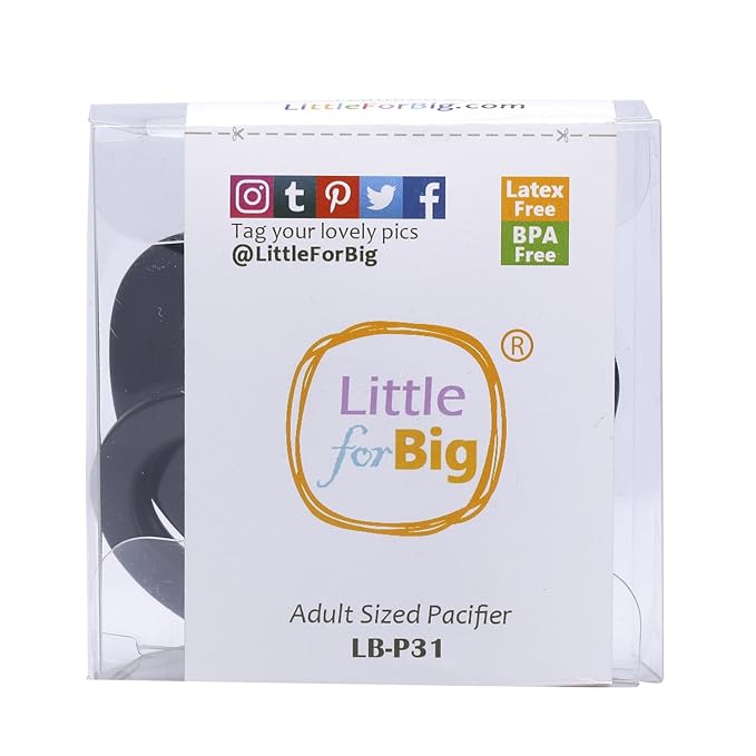 LittleForBig BigShield Generation-I Pacifier Black