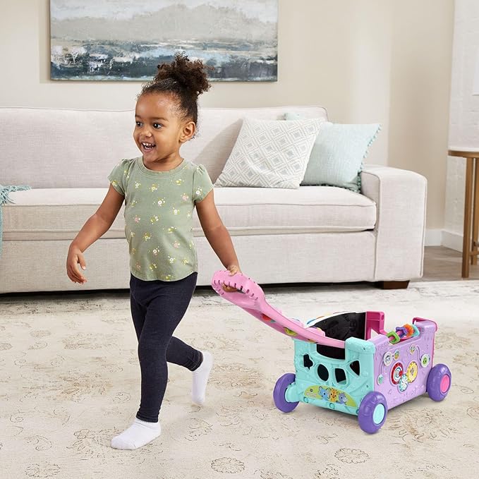 VTech Sort and Discover Activity Wagon for Toddlers, Pink