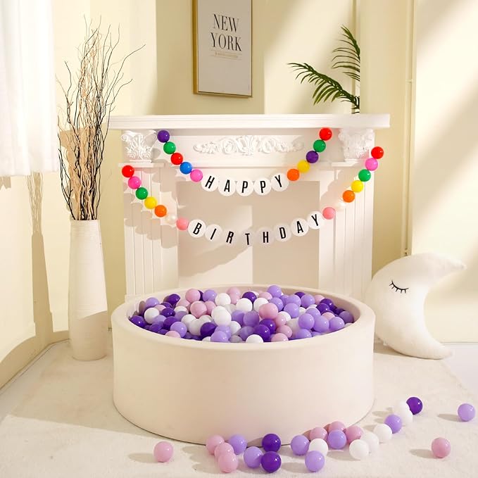 GOGOSO Ball Pit Balls for Toddlers Dogs Baby Boys Girls 2.2Inch Plasticball Toys for Kid Play Tent Birthday Slides Party Decor 50 100 170 200 500 1000