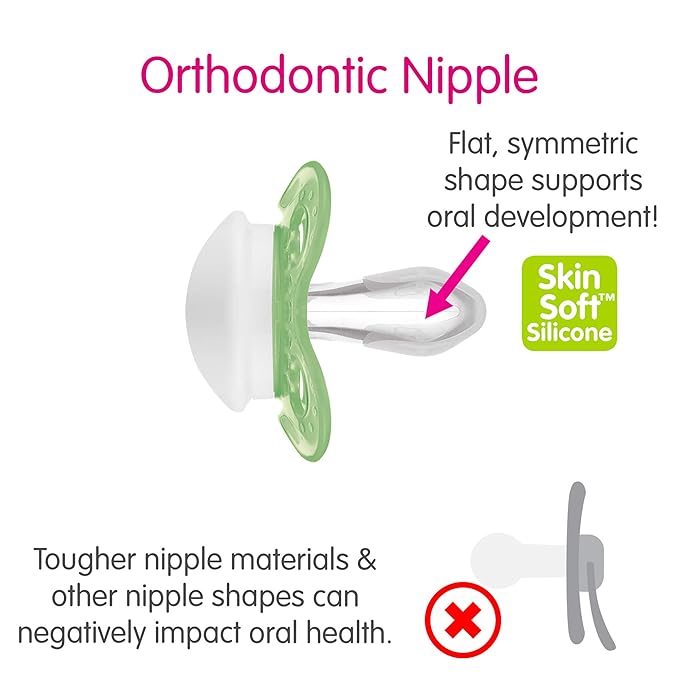 MAM Original Baby Pacifier, Nipple Shape Helps Promote Healthy Oral Development, Sterilizer Case, 2 Pack, 0-6 Months, Love & Affection/Boy