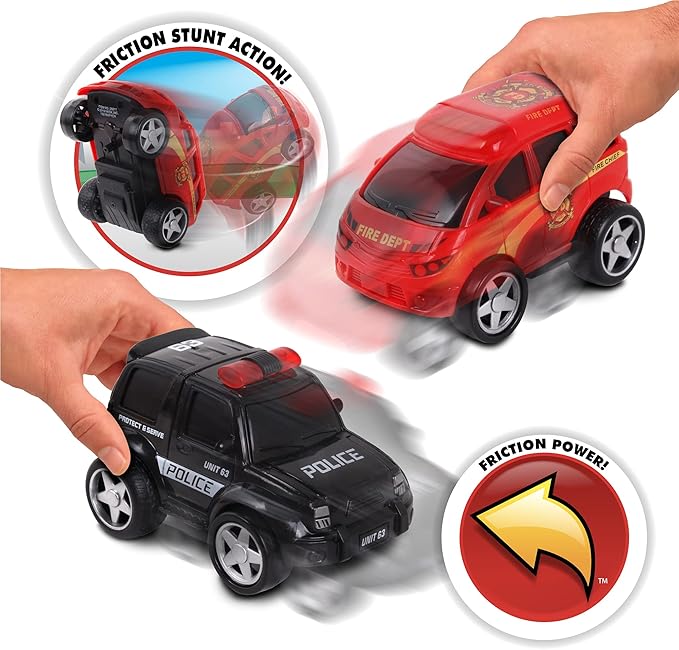 NKOK Junior Racers 2PK Friction Powered Fire Rescue & Police