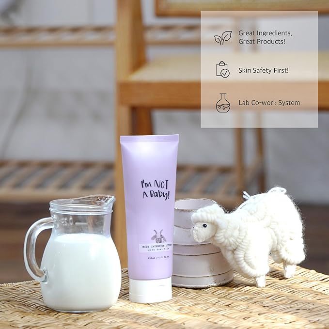 I’m Not a Baby Kids Lotion Goat Milk Hydrating Hyaluronic Acid Ceramide Intensive Lotion 150ml 5fl oz