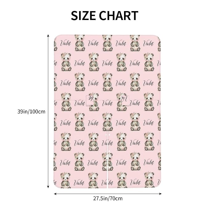 Personalized Baby Car Seat Canopy & Nursing Cover by Panda Minky - Minky Fabric Carrier & Stroller Covers for Newborns