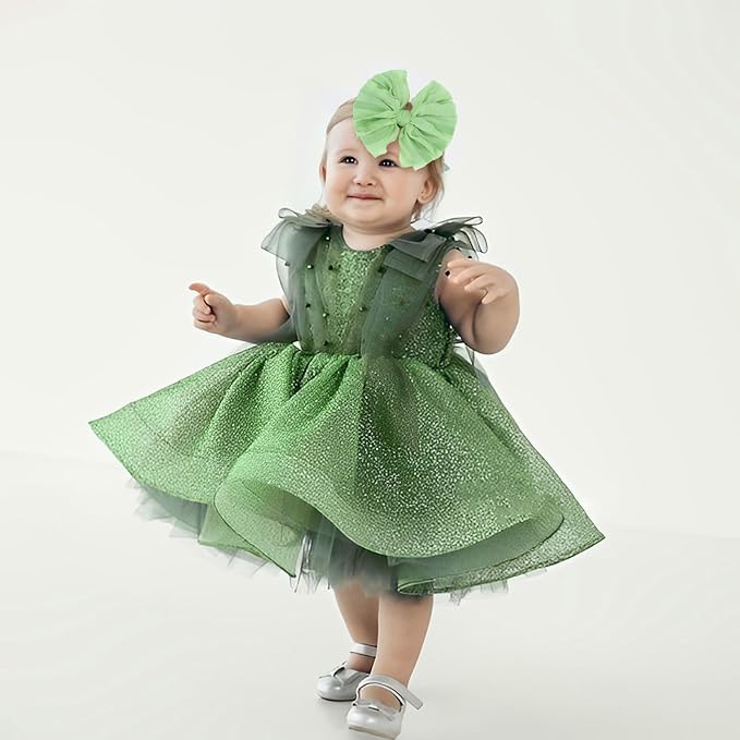 Lace Big Bows Baby Headbands Elastic Hairbands Hair Bows Children Soft Hair Accessories Newborn Infant Toddlers Yellow Peach Light Green 3 PCS