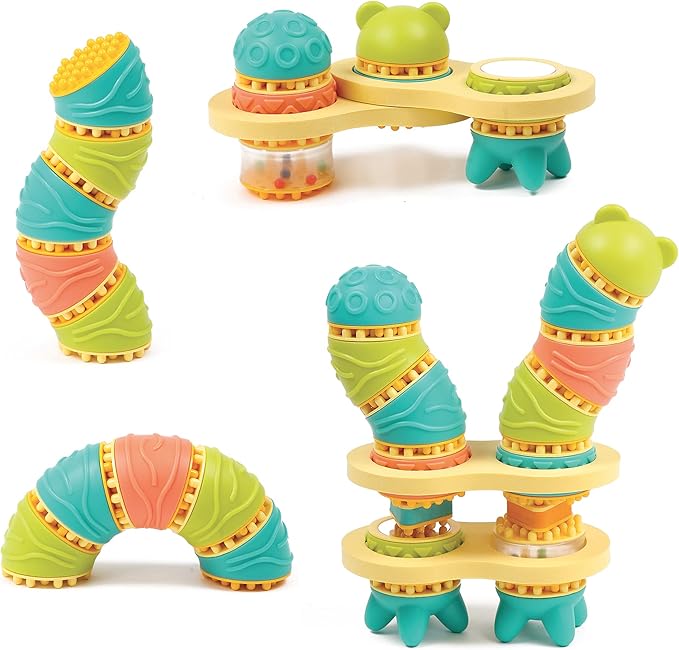 Ludi - Picoton Toys with Sound, Multicolor, Set with 20 Teilen (130085)