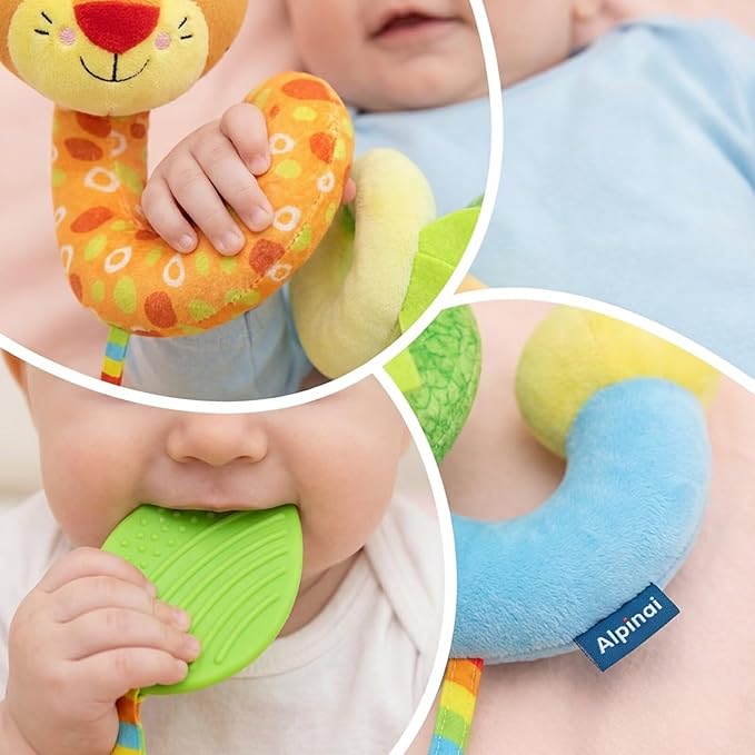 Multi-Use Baby Spiral Activity Toy – Spiral carseat Toy for Car Seat, Stroller,Play Gym, Keeps Baby Quiet, Easy Travel Solution