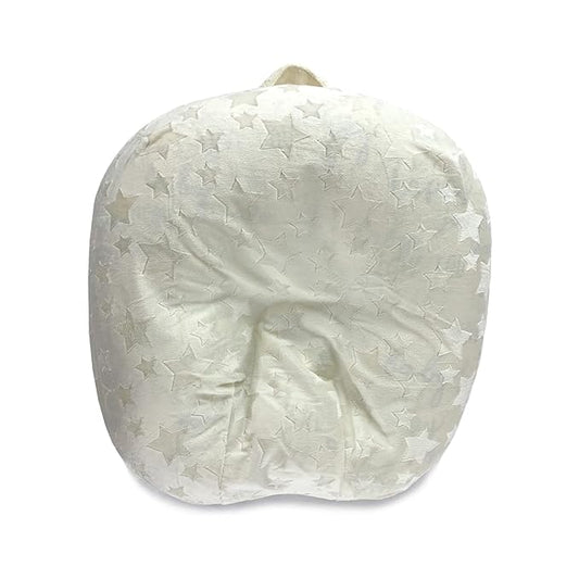 KiddyKlouds Baby Lounger Cover | Newborn Lounger Removable Cover | Highly Water Resistant Minky Fabric (No. 6 - Star Ivory)