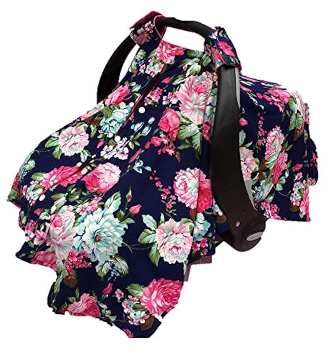 Rosy Kids Infant Carseat Canopy Cover 1pc Wind Proof Baby Car Seat Cover, Sunshade Cover, Boys and Girls, Fits Any Baby Car Seat, Color27AL04