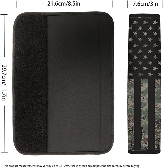 American Flag Car Seat Shoulder Strap Pads Soft Car Seat Shoulder Strap Pads Seatbelt Straps Cover Seat Belt Cover Pad for Kids 2 Pack Seatbelt Cushion