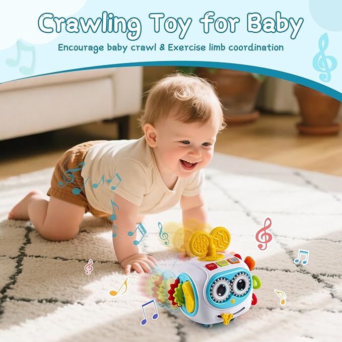 Montessori Toys for 1 Year Old: 6 in 1 Crawling Sensory Toys for Toddlers 1-3, Baby Busy Musical Educational Learning Activities Cube, Baby Boys Girls Gifts for 1 2 3 Year Old