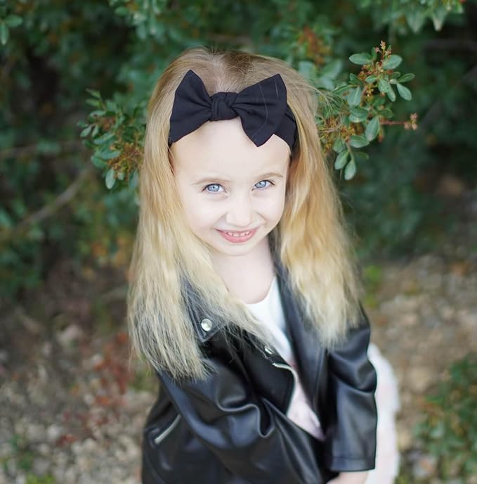 Baby Girl Headbands-Infant,Toddler Cotton Handmade Hairbands with Bows Child Hair Accessories