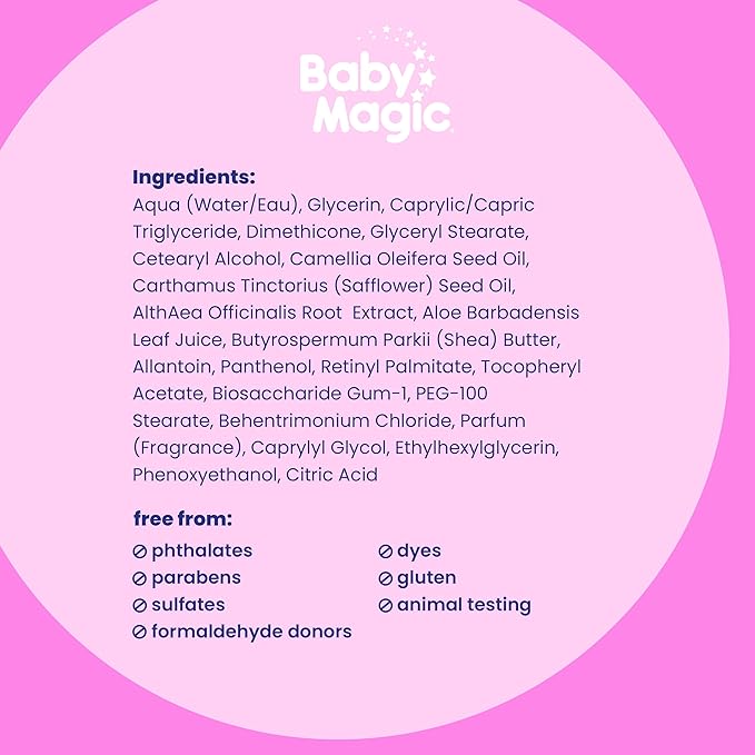Baby Magic Gentle Baby Lotion | 30 Fl Oz (Pack of 4) | Vitamins & Aloe | Free of Parabens, Phthalates, Sulfates and Dyes