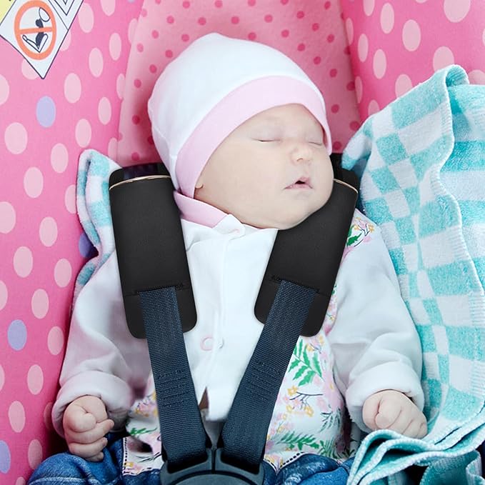 Accmor Car Seat Strap Pads for Baby Toddler Kids, Car Seat Strap Covers, Super Soft Seat Belt Covers Fits for All Car Seats, Pushchair, High Chair, Stroller
