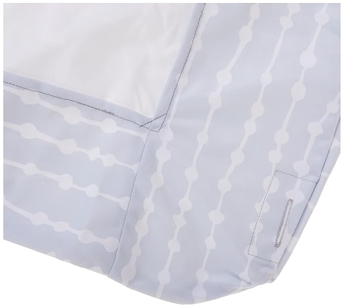 4moms Breeze Playard Sheets, Machine Washable, Soft, Plush, Waterproof Fabric, Grey Beads